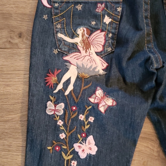 Fairy Embroidered Embellished Straight 